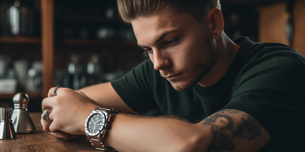 ung mand med maskulint ur
